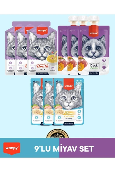 Kedi Maması 9'lu Miyav Set ürün görseli 1
