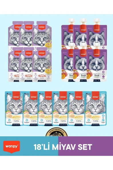 Kedi Maması 18'li Miyav Set ürün görseli 1