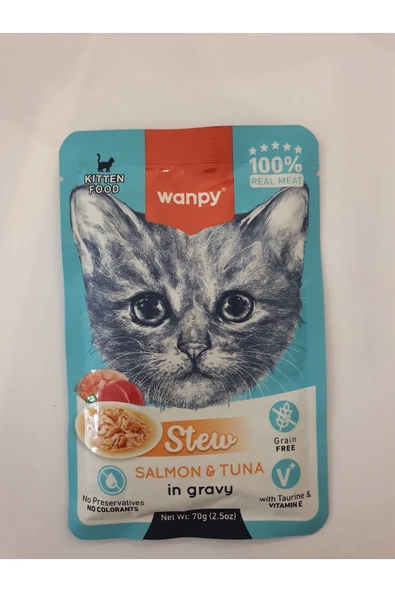 PATİLİMARKET kedi pounch yavru ton&somon 70 gr 10 adet ürün görseli 1