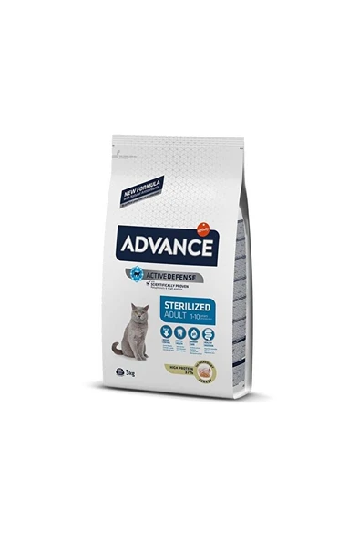 Advance Hindili Kısırlaştırılmış Kedi Maması 3 Kg ürün görseli 1