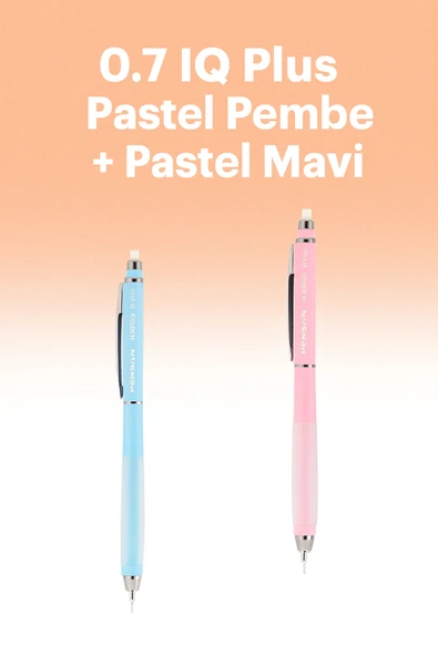 My Iq Plus Versatil Kalem 0.7 Pastel Pembe + Pastel Mavi ürün görseli 1