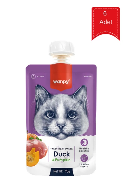 Ördekli ve Bal Kabaklı Ezme Kedi Ödül Maması 90 Gr X 6 Adet ürün görseli 1