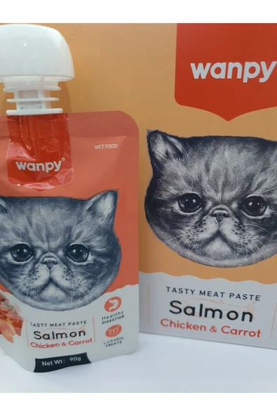 PATİLİMARKET kedi ezme ödülü somon tavuk havuç 10 adet ürün görseli 1