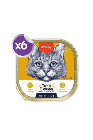 Alutray Ton Balıklı ve Tavuklu Pate Yetişkin Kedi Konservesi 6x40 gr ürün görseli 1