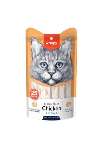 Tavuklu ve Yengeçli Krema Kedi Ödülü 25x14 Gr ürün görseli 1