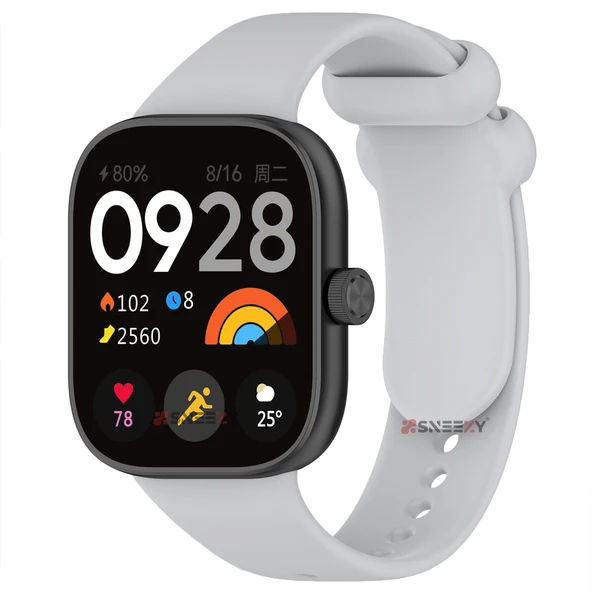 Redmi Watch 5 Uyumlu Kordon Purelux Soft Yumuşak Silikon Kordon Kayış Şık Görünüm  Gri ürün görseli 1