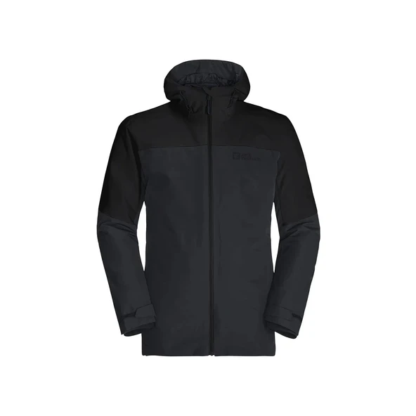 Jack Wolfskin Glaabach 3IN1  Outdoor Erkek Mont - Siyah ürün görseli 1
