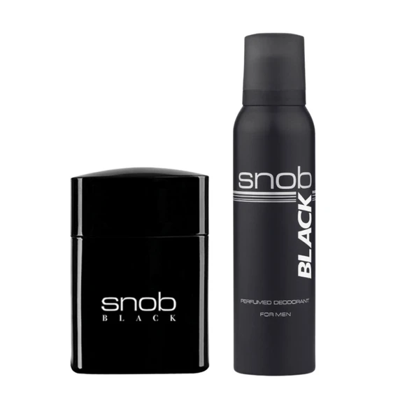 Snob Black Parfum Seti 100 Ml Parfum 150 Ml Deodorant ürün görseli 1