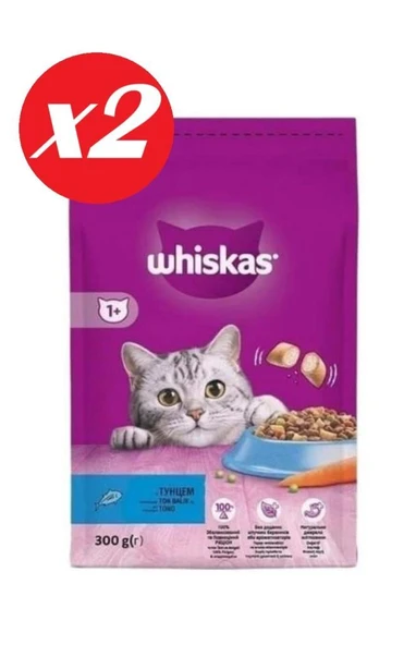 Whiskas Ton Balıklı ve Sebzeli Yetiş. Kedi M.300gr Set 2'li ürün görseli 1