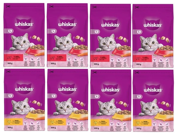 Whiskas İkili Lezzet Ekonomik Paket 8 Adet ürün görseli 1
