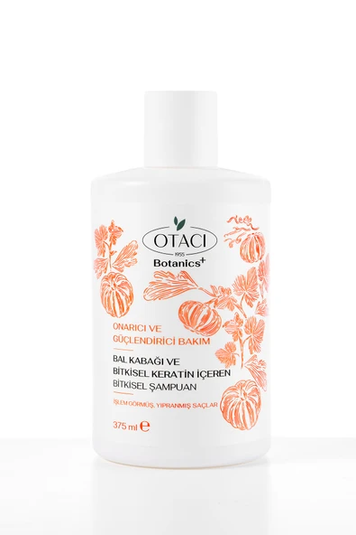 Otacı Botanics + Onarıcı & Güçlendiri Bakım- Balkabağı ve Bitkisel Keratin İçeren Bitkisel Şampuan ürün görseli 1