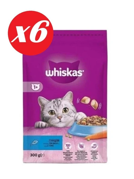 Whiskas Ton Balıklı ve Sebzeli Yetiş. Kedi M.300gr Set 6'lı ürün görseli 1
