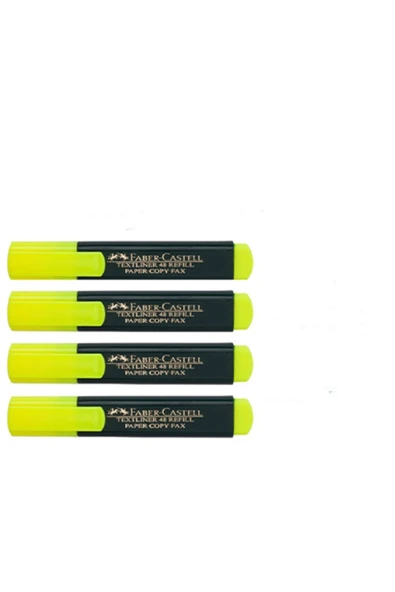 Faber Castell Sarı Renk 4 Adet Fosforlu Kalem ürün görseli 1
