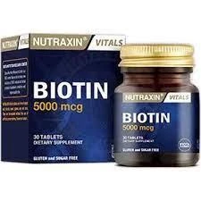 Nutraxin Biotin 5000 mcg Takviye Edici Gıda 30 Tablet ürün görseli 1