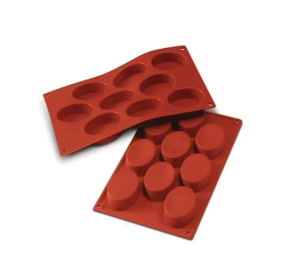 Silikomart SF018 Orta Boy Oval Profesyonel Silikon Kalıp ürün görseli 1