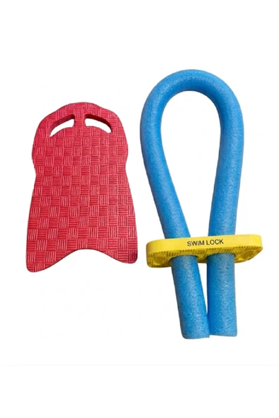 Yüzme Tahtası - Havuz Makarnası 3lü Set - Kırmızı-Mavi ürün görseli 1