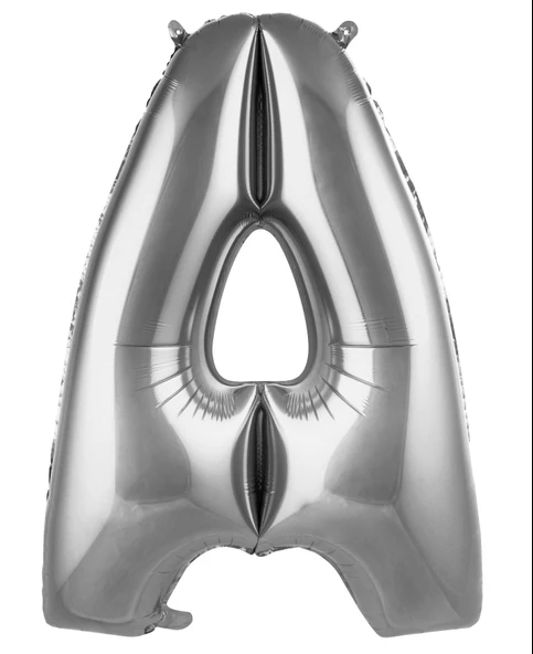 34" Folyo Harf 76cm "A" Silver / Gümüş ürün görseli 1