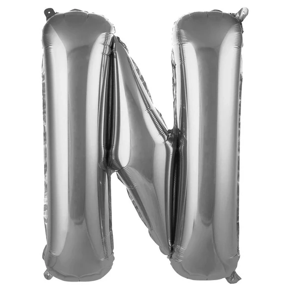 34" Folyo Harf 76cm "N" Silver / Gümüş ürün görseli 1