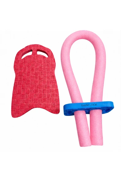 Yüzme Tahtası - Havuz Makarnası 3lü Set - Kırmızı-Pembe ürün görseli 1