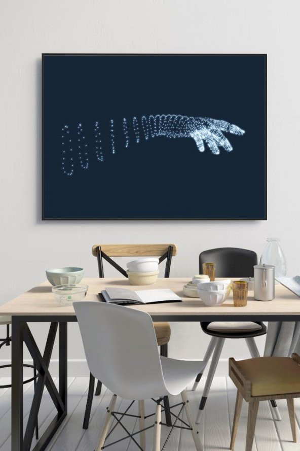 60 x 70 cm El Desenli Cam Tablo 4mm Temperli Camdır ürün görseli 1