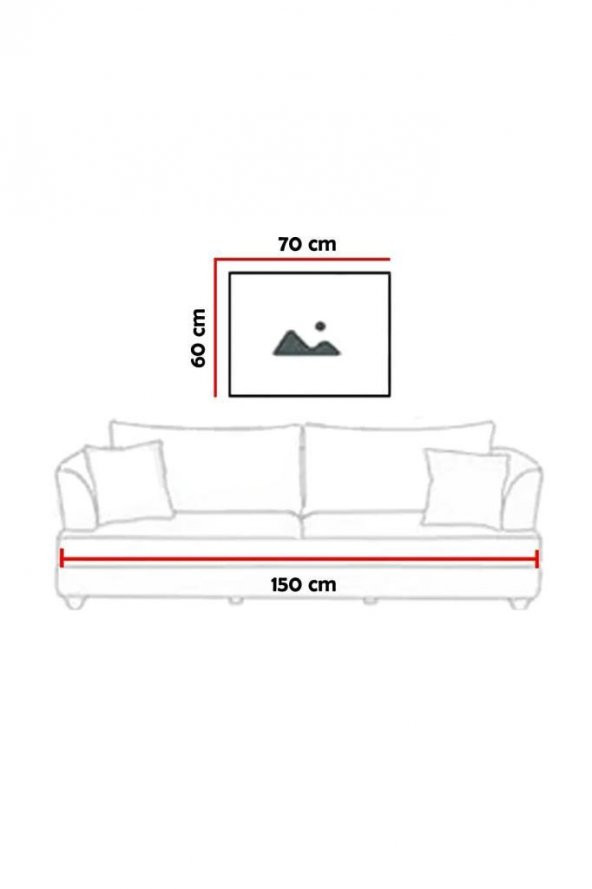 60 x 70 cm Buğlem Desenli Cam Tablo 4mm Temperli Camdır - Resim 2