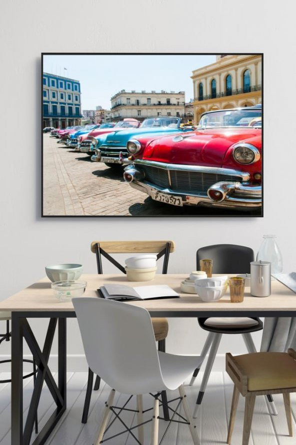 60 x 70 cm Havana Desenli Cam Tablo 4mm Temperli Camdır ürün görseli 1