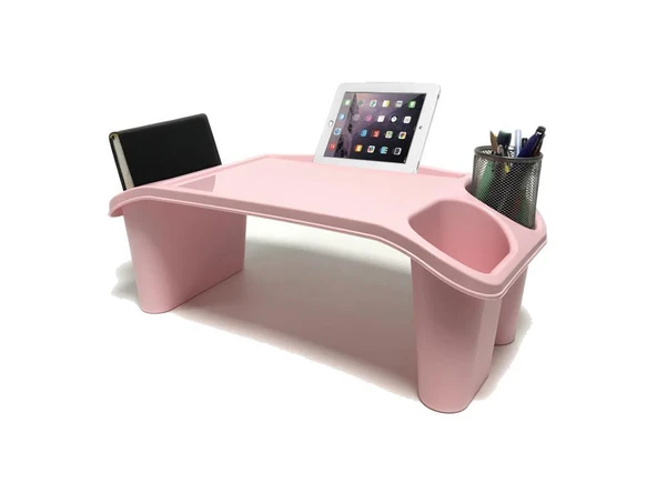 Pembe, Çocuk Çalışma Masası - Kalemlikli Organizer Masa ürün görseli 1
