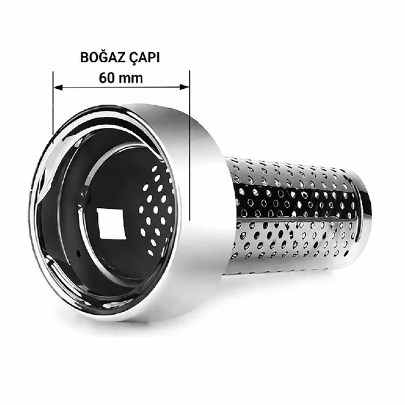 Yakıt Depo Boğazı 60mm Süzgeçli Mazot Güvenlik Aparatı ürün görseli 1