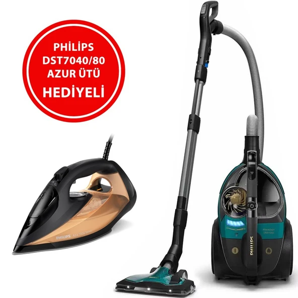 Philips XB9185/07 Marathon Torbasız Süpürge + DST7040/80 Ütü Hediyeli ürün görseli 1