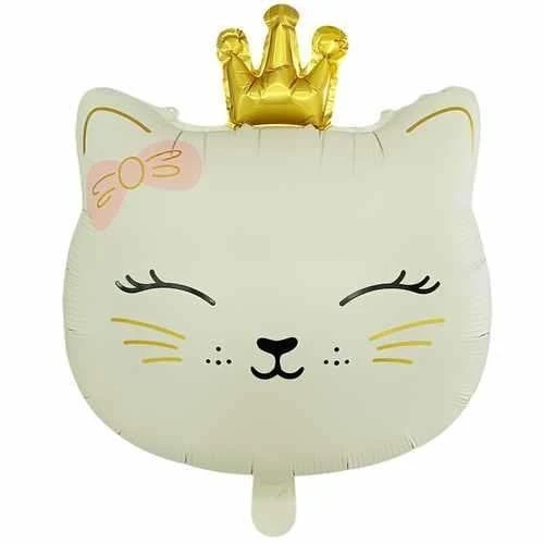22" Folyo Balon Kedi Krem ürün görseli 1