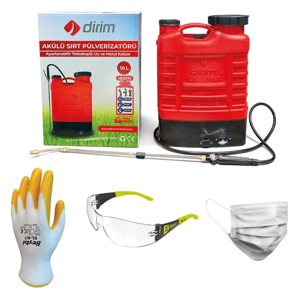 Dirim İlaçlama Pompası Şarjlı 16 Lt - PO016-1 ürün görseli 1