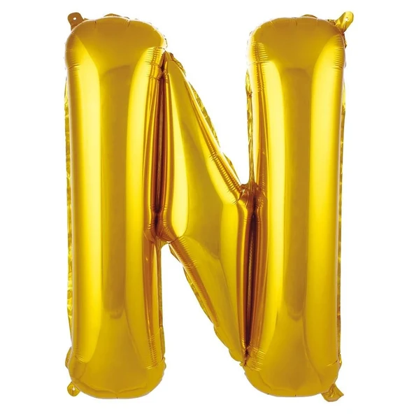 34" Folyo Harf 76cm "N" Gold / Altın ürün görseli 1