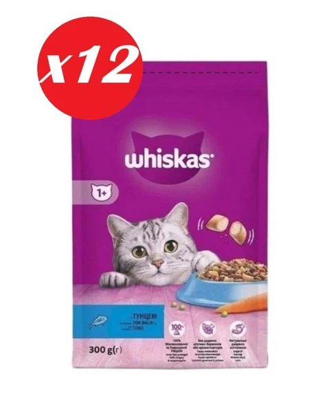 Whiskas Ton Balıklı ve Sebzeli Yetiş. Kedi M.300gr Set 12'li ürün görseli 1