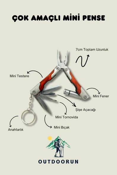 Çok Amaçlı Mini Pense - 7 cm ürün görseli 1