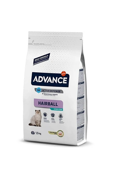 Advance Sterilized Hairball Hindili Kısır Kedi Maması 1,5 Kg ürün görseli 1