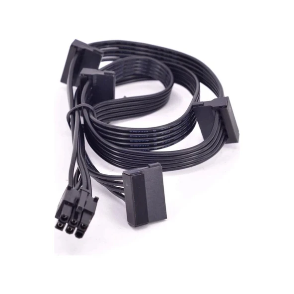 Modüler Power Kablosu 6 Pin 4 Sata Kablo Corsair Power Kablosu 6 Pin 4 Sata ürün görseli 1