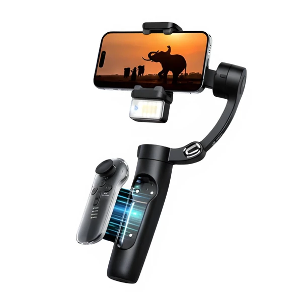Pell M3 Alpro 3 Eksenli Akıllı AI Takip Özellikli Gimbal Telefon Sabitleyici - Vlog & Video İçerik Ü ürün görseli 1
