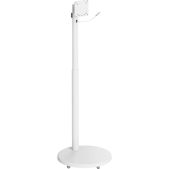 Tekerlekli Monitör Standı 17-35 Inç | Pistonlu Yükseklik Ayarı | 360° Döner | Raflı Mobil Stand ürün görseli 1