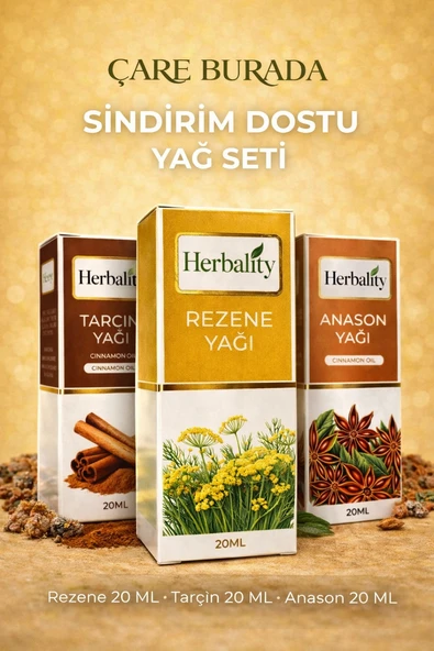 Sindirim Dostu Yağ Seti (Anason Yağı 20 Ml, Rezene Yağı 20 Ml, Tarçın Yağı 20 Ml) ürün görseli 1