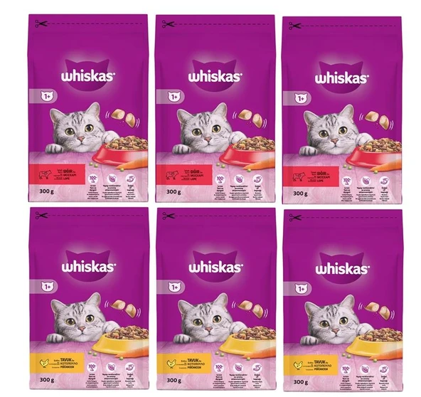 Whiskas İkili Lezzet Başlangıç Paketi 6 Adet ürün görseli 1