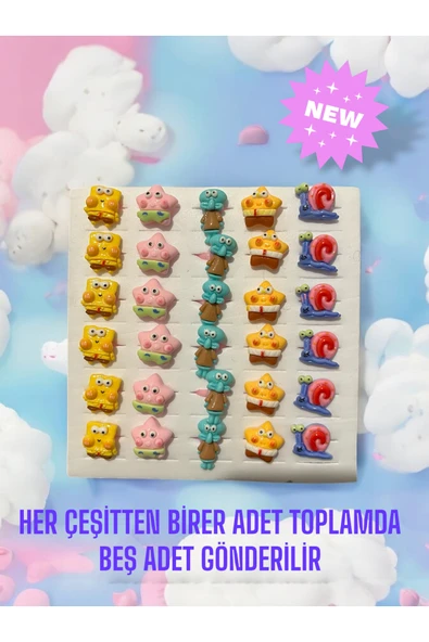 5'li Şirin Çocuk Yüzükleri ürün görseli 1