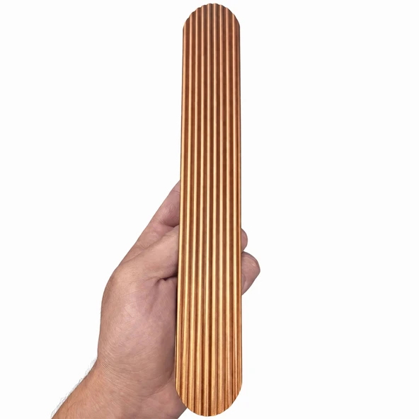 Aytuğ Geniş T Çizgili Oval Rose Çekmece Kulp 320 mm Modern Şık Mobilya Dolap Kapak Kulpu ürün görseli 1