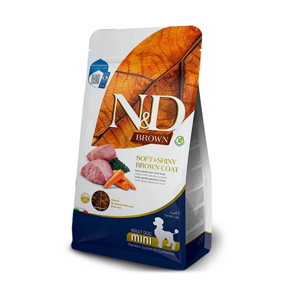 N&D Brown Kuzu Etli Mini Irk Yetişkin Köpek Maması 5kg ürün görseli 1