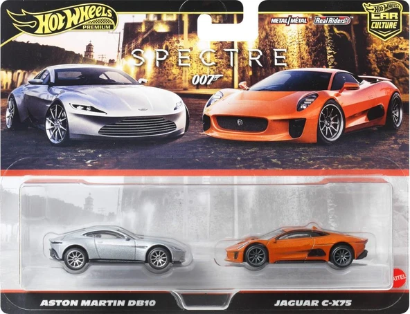Hot Wheels Premium JBL04 Car Culture 2 Pack Aston Martin DB10 // Jaguar C-X75 ürün görseli 1