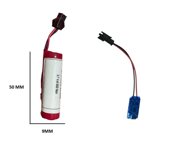 1450 Micron Lİ-ON 3,7 VOLT  800 Mah Şarjlı pil Şarj Cihazı  5739 ürün görseli 1