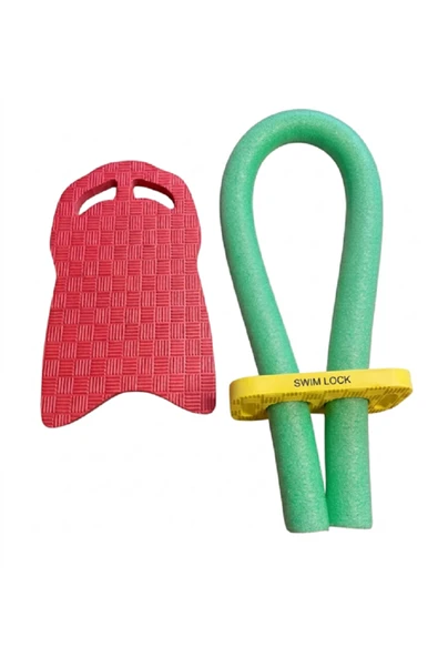 Yüzme Tahtası - Havuz Makarnası 3lü Set - Kırmızı-Yeşil ürün görseli 1