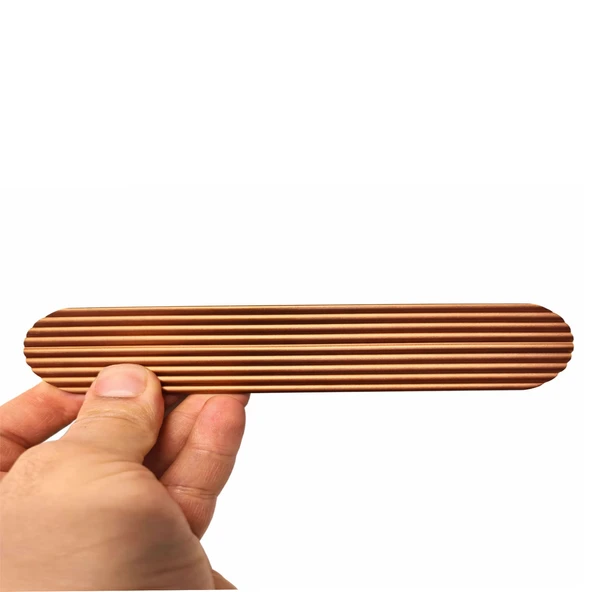Aytuğ 5 Adet Rose Geniş T Çizgili Oval Çekmece Kulp 320 mm Modern Şık Mobilya Kulpu ürün görseli 1