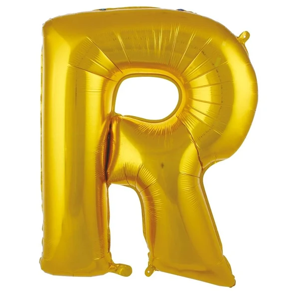 34" Folyo Harf 76cm "R" Gold / Altın ürün görseli 1