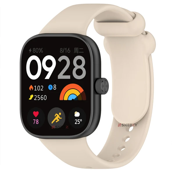 Redmi Watch 5 Uyumlu Kordon Purelux Soft Yumuşak Silikon Kordon Kayış Şık Görünüm  Bej ürün görseli 1