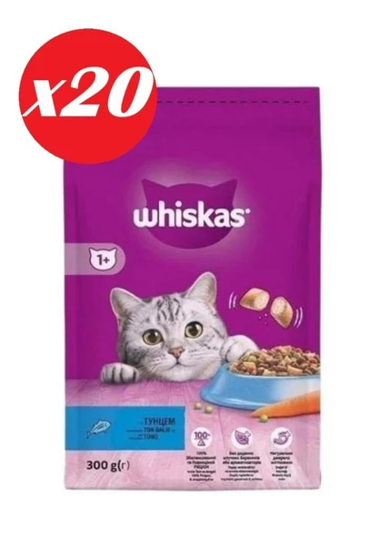 Whiskas Ton Balıklı ve Sebzeli Yetiş. Kedi M.300gr Set 20'li ürün görseli 1